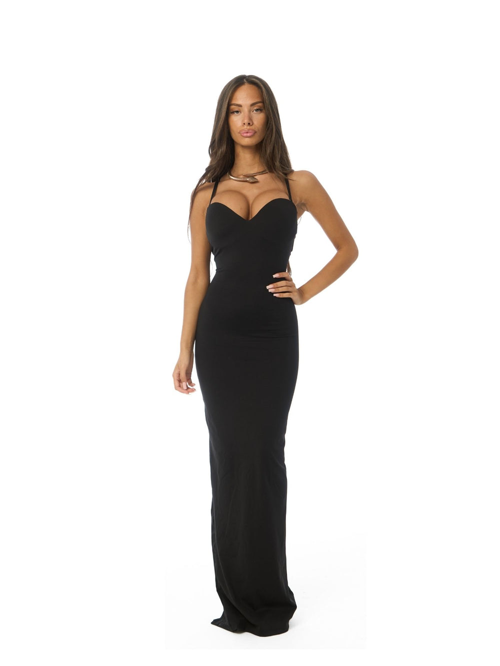 ROBE SABLIER SIRÈNE NOIR