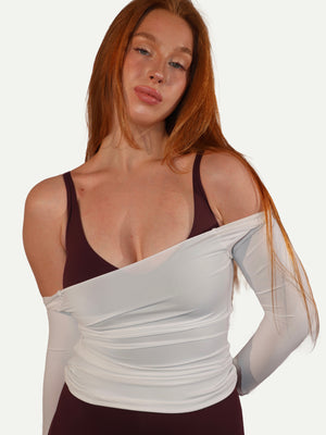 TOP LAYERING OFF-SHOULDER BLANC PURE