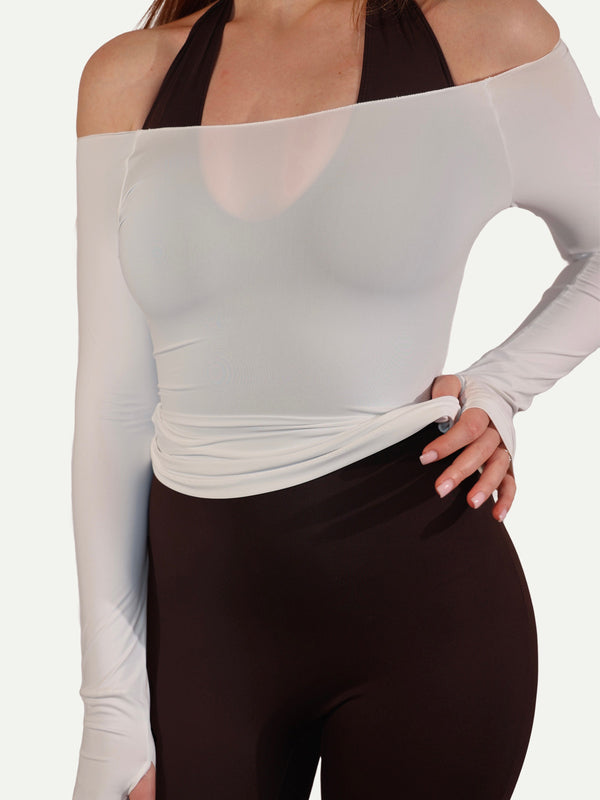 TOP LAYERING OFF-SHOULDER BLANC PURE