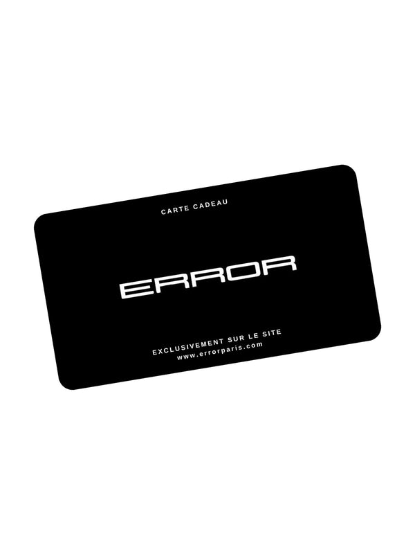 Carte-Cadeau ERROR Paris