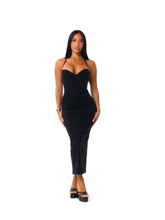 ROBE SABLIER NOIR