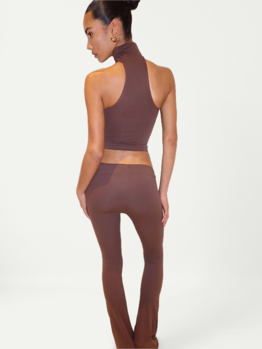 LEGGINGS ASIMÉTRICOS FLAZE - MARRÓN