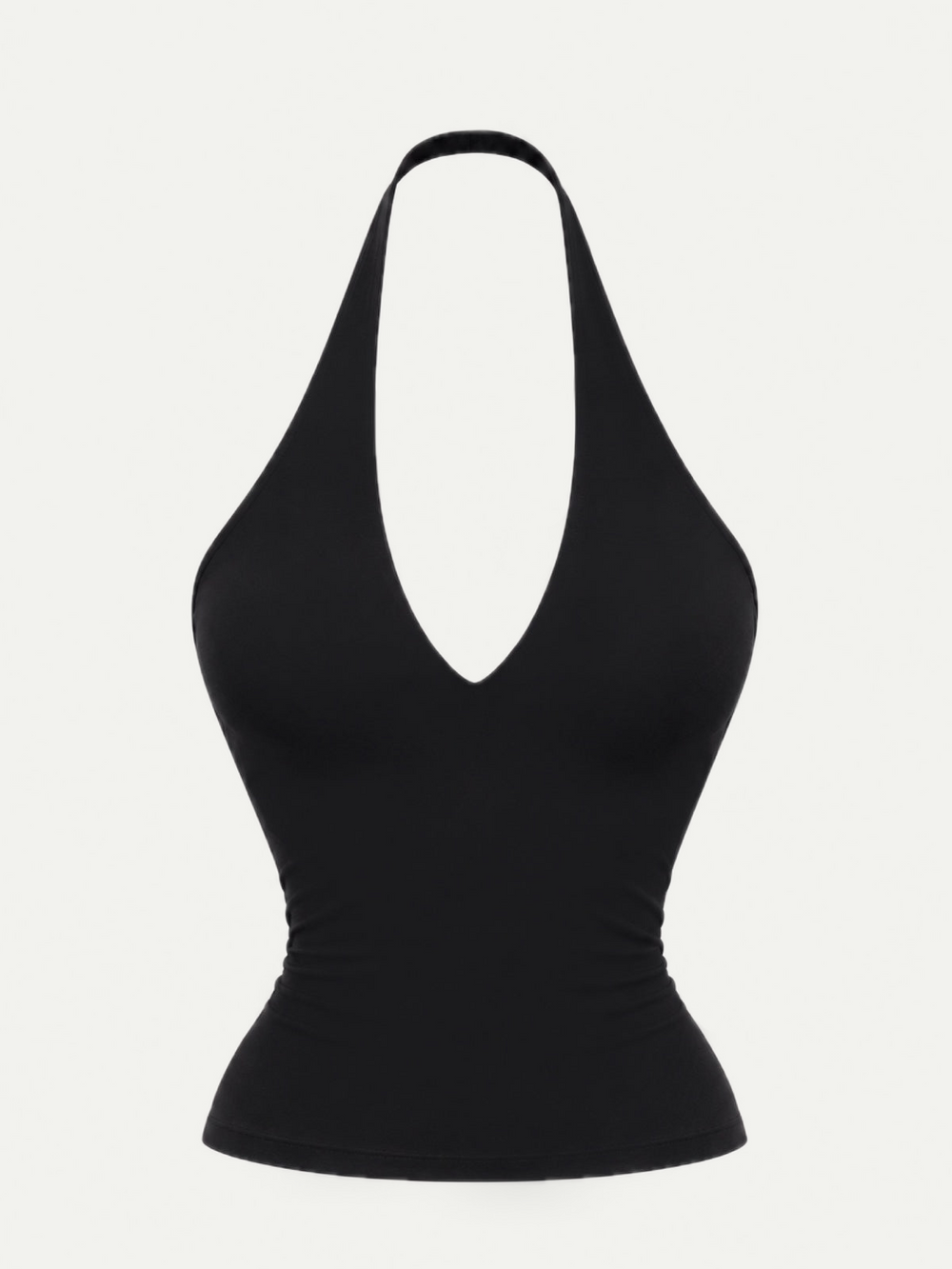 TOP HALTER NOIR