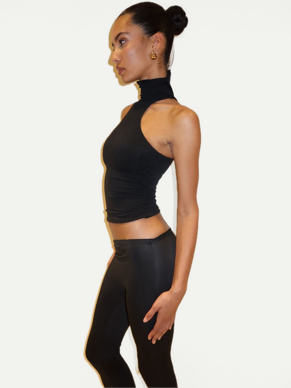 LEGGINGS ASIMÉTRICOS FLAZE - NEGRO